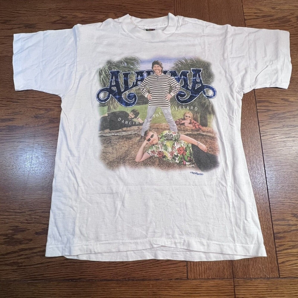 Vtg 1996 Alabama Dancin On The Boulevard  Band T-Shirt M Single Stitch